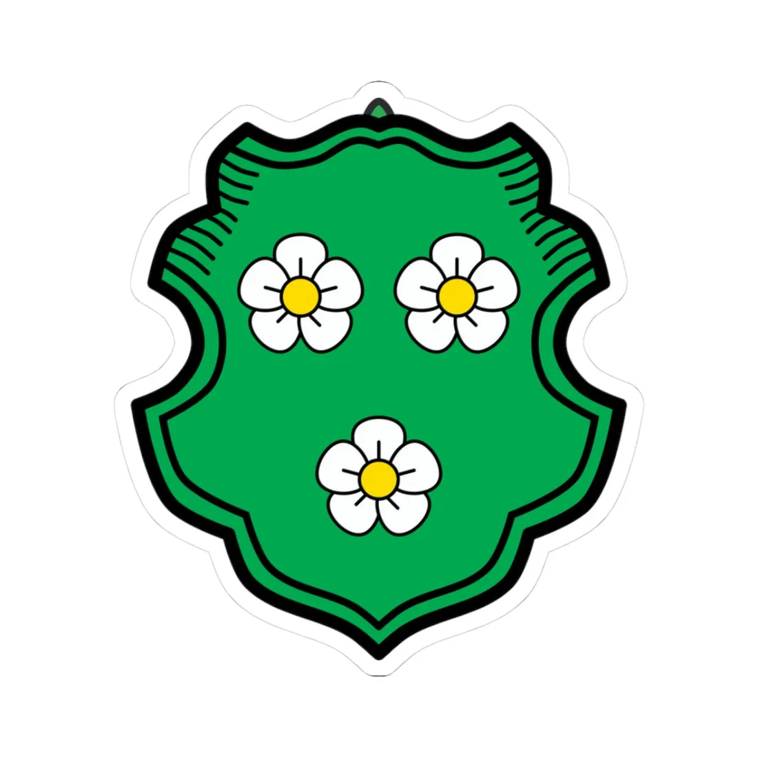 DEU Au in der Hallertau COA (Germany) (Coat of Arms) STICKER Vinyl Kiss-Cut Decal 3 Inch White - The Sticker Space