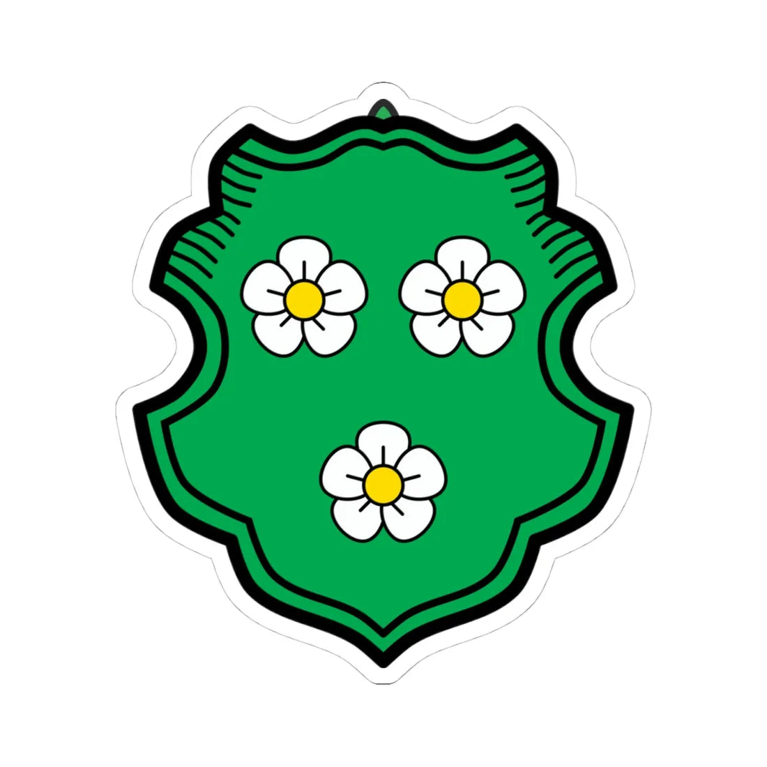 DEU Au in der Hallertau COA (Germany) (Coat of Arms) STICKER Vinyl Kiss-Cut Decal 4 Inch White - The Sticker Space