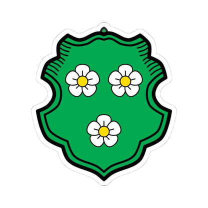 DEU Au in der Hallertau COA (Germany) (Coat of Arms) STICKER Vinyl Kiss-Cut Decal 4 Inch White - The Sticker Space