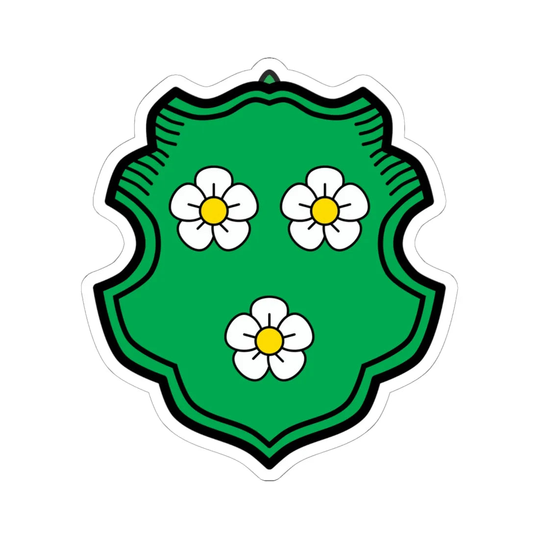 DEU Au in der Hallertau COA (Germany) (Coat of Arms) STICKER Vinyl Kiss-Cut Decal 6 Inch White - The Sticker Space