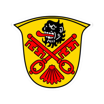 DEU Aufham COA (Germany) (Coat of Arms) STICKER Vinyl Kiss-Cut Decal 2 Inch White - The Sticker Space