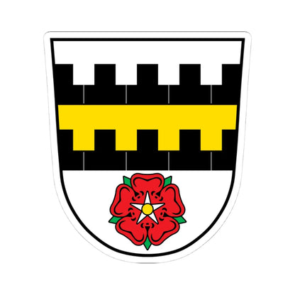 DEU Aufseß COA (Germany) (Coat of Arms) STICKER Vinyl Kiss-Cut Decal 4 Inch White - The Sticker Space