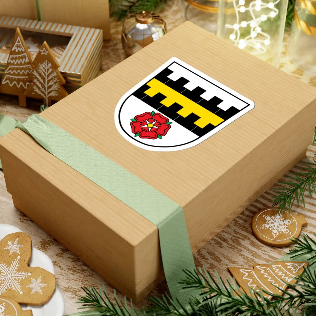 DEU Aufseß COA (Germany) (Coat of Arms) STICKER Vinyl Kiss-Cut Decal - The Sticker Space