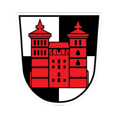 DEU Auhausen COA (Germany) (Coat of Arms) STICKER Vinyl Kiss-Cut Decal 3 Inch White - The Sticker Space