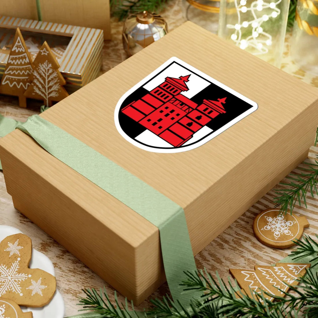 DEU Auhausen COA (Germany) (Coat of Arms) STICKER Vinyl Kiss-Cut Decal - The Sticker Space