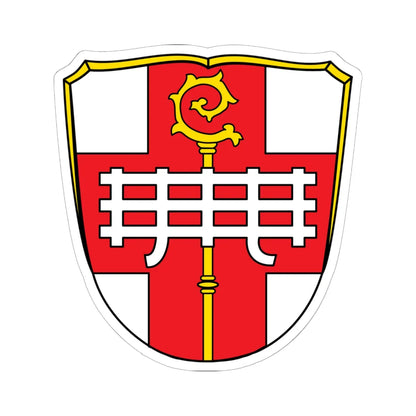 DEU Aura an der Saale COA (Germany) (Coat of Arms) STICKER Vinyl Kiss-Cut Decal 6 Inch White - The Sticker Space