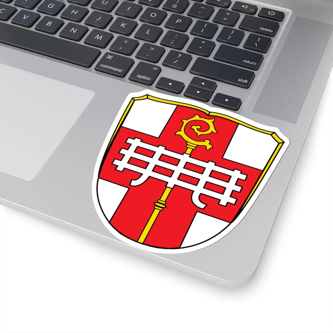 DEU Aura an der Saale COA (Germany) (Coat of Arms) STICKER Vinyl Kiss-Cut Decal - The Sticker Space