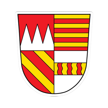 DEU Aura im Sinngrund COA (Germany) (Coat of Arms) STICKER Vinyl Kiss-Cut Decal 3 Inch White - The Sticker Space