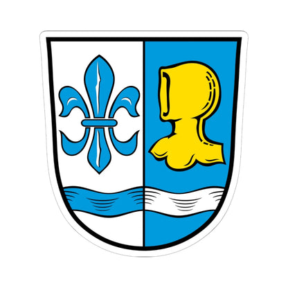 DEU Baar-Ebenhausen COA (Germany) (Coat of Arms) STICKER Vinyl Kiss-Cut Decal 6 Inch White - The Sticker Space