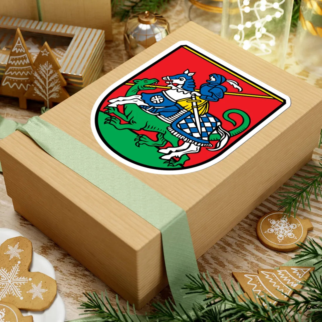 DEU Bad Aibling COA (Germany) (Coat of Arms) STICKER Vinyl Kiss-Cut Decal - The Sticker Space