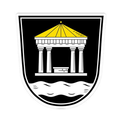 DEU Bad Alexandersbad COA (Germany) (Coat of Arms) STICKER Vinyl Kiss-Cut Decal 3 Inch White - The Sticker Space