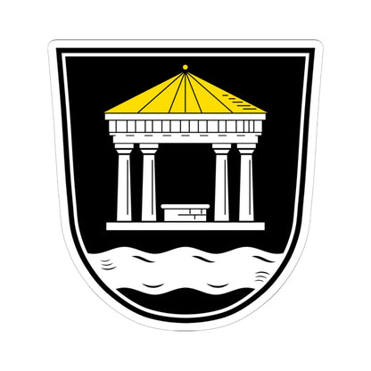 DEU Bad Alexandersbad COA (Germany) (Coat of Arms) STICKER Vinyl Kiss-Cut Decal 6 Inch White - The Sticker Space