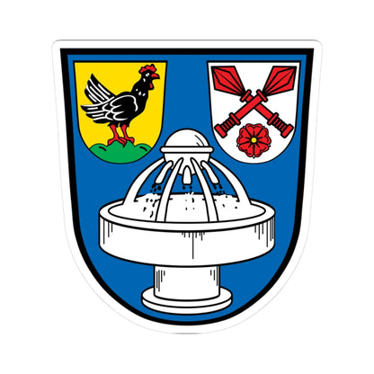 DEU Bad Bocklet COA (Germany) (Coat of Arms) STICKER Vinyl Kiss-Cut Decal 3 Inch White - The Sticker Space