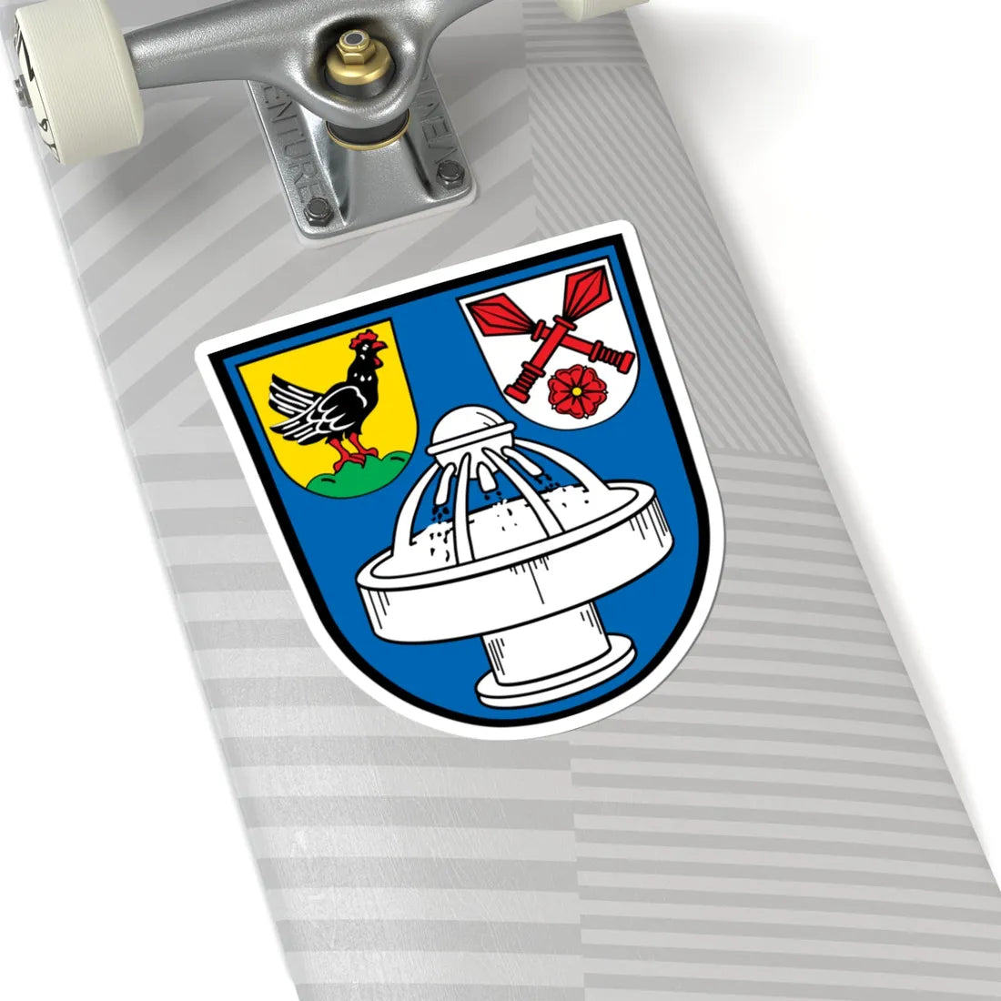 DEU Bad Bocklet COA (Germany) (Coat of Arms) STICKER Vinyl Kiss-Cut Decal - The Sticker Space