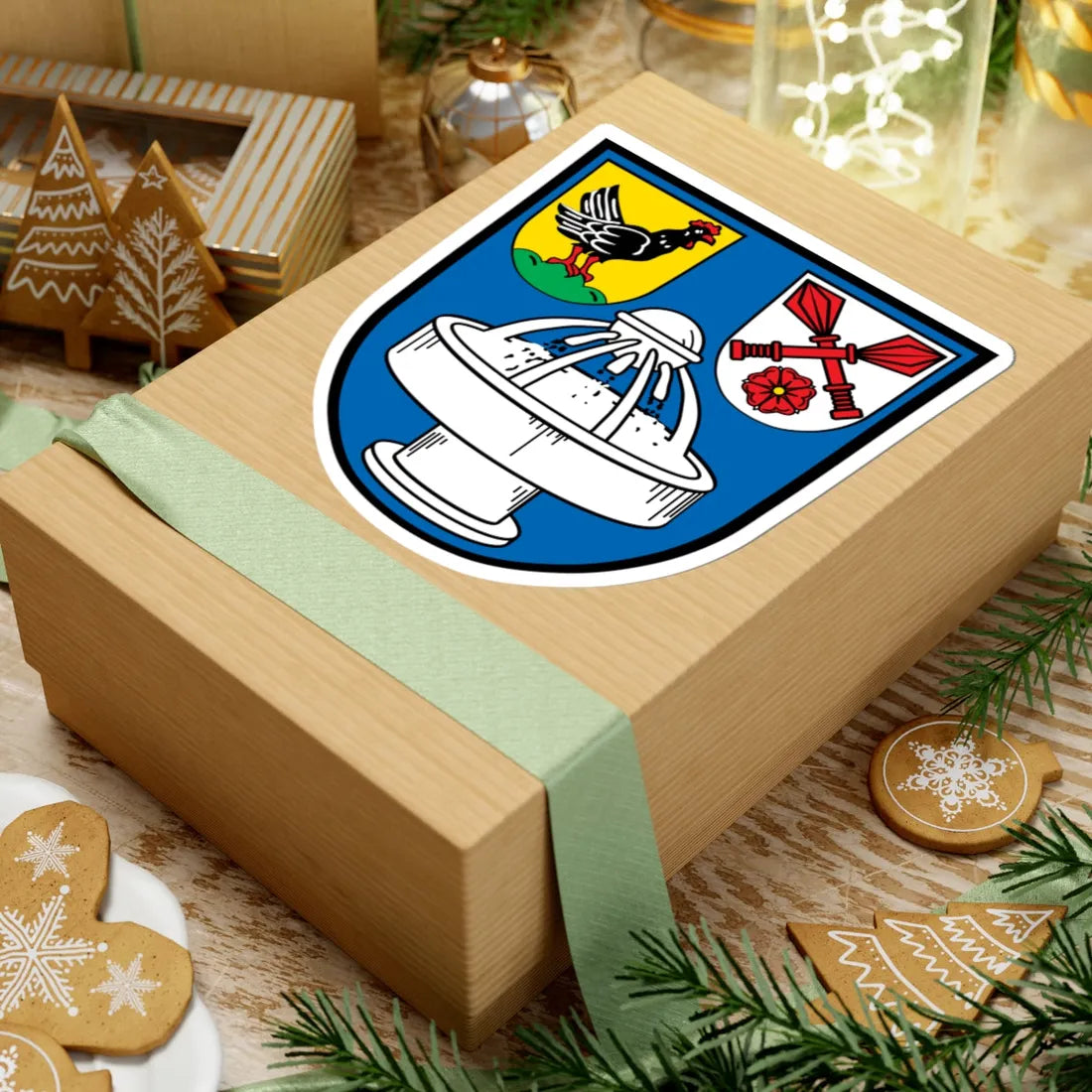 DEU Bad Bocklet COA (Germany) (Coat of Arms) STICKER Vinyl Kiss-Cut Decal - The Sticker Space