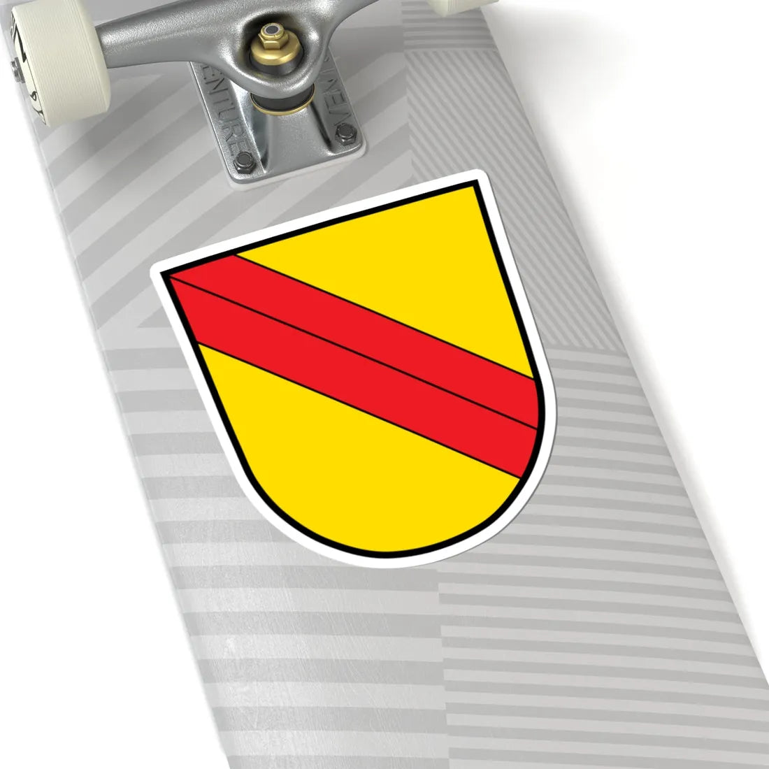 DEU Bad Brückenau COA klein (Germany) (Coat of Arms) STICKER Vinyl Kiss-Cut Decal - The Sticker Space