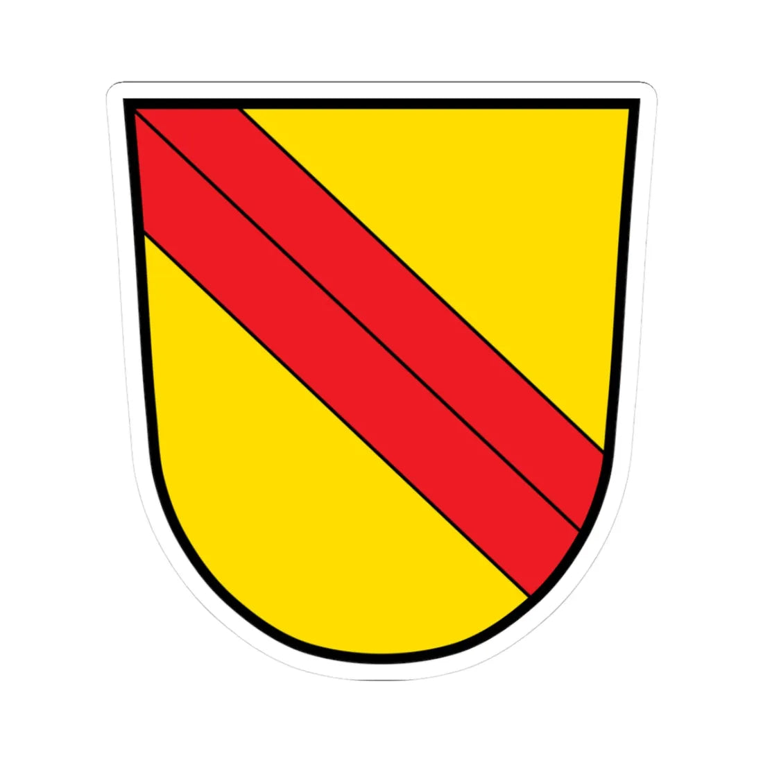 DEU Bad Brückenau COA klein (Germany) (Coat of Arms) STICKER Vinyl Kiss-Cut Decal - The Sticker Space