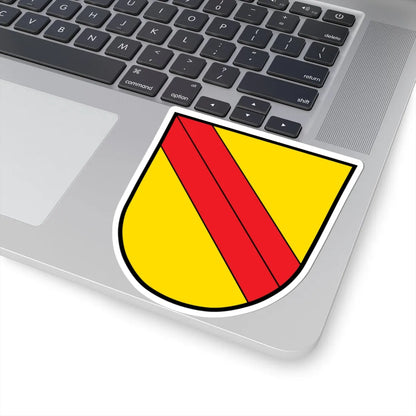 DEU Bad Brückenau COA klein (Germany) (Coat of Arms) STICKER Vinyl Kiss-Cut Decal - The Sticker Space