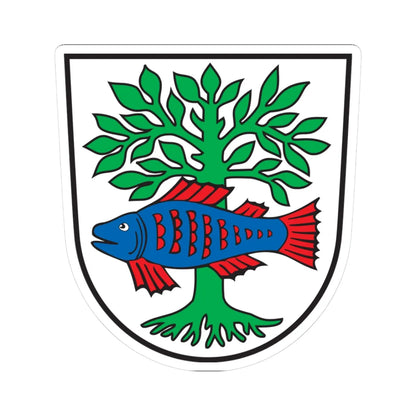 DEU Bad Buchau COA (Germany) (Coat of Arms) STICKER Vinyl Kiss-Cut Decal 3 Inch White - The Sticker Space