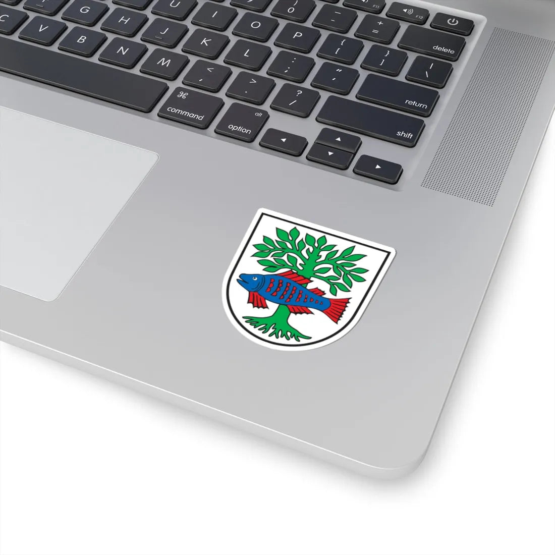 DEU Bad Buchau COA (Germany) (Coat of Arms) STICKER Vinyl Kiss-Cut Decal - The Sticker Space