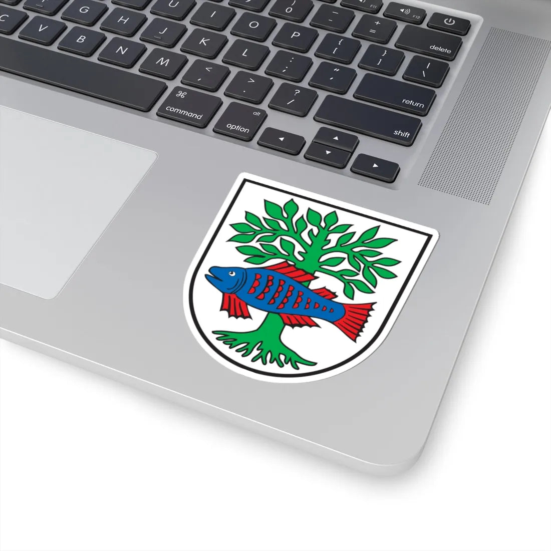 DEU Bad Buchau COA (Germany) (Coat of Arms) STICKER Vinyl Kiss-Cut Decal - The Sticker Space