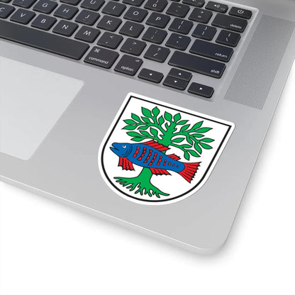 DEU Bad Buchau COA (Germany) (Coat of Arms) STICKER Vinyl Kiss-Cut Decal - The Sticker Space