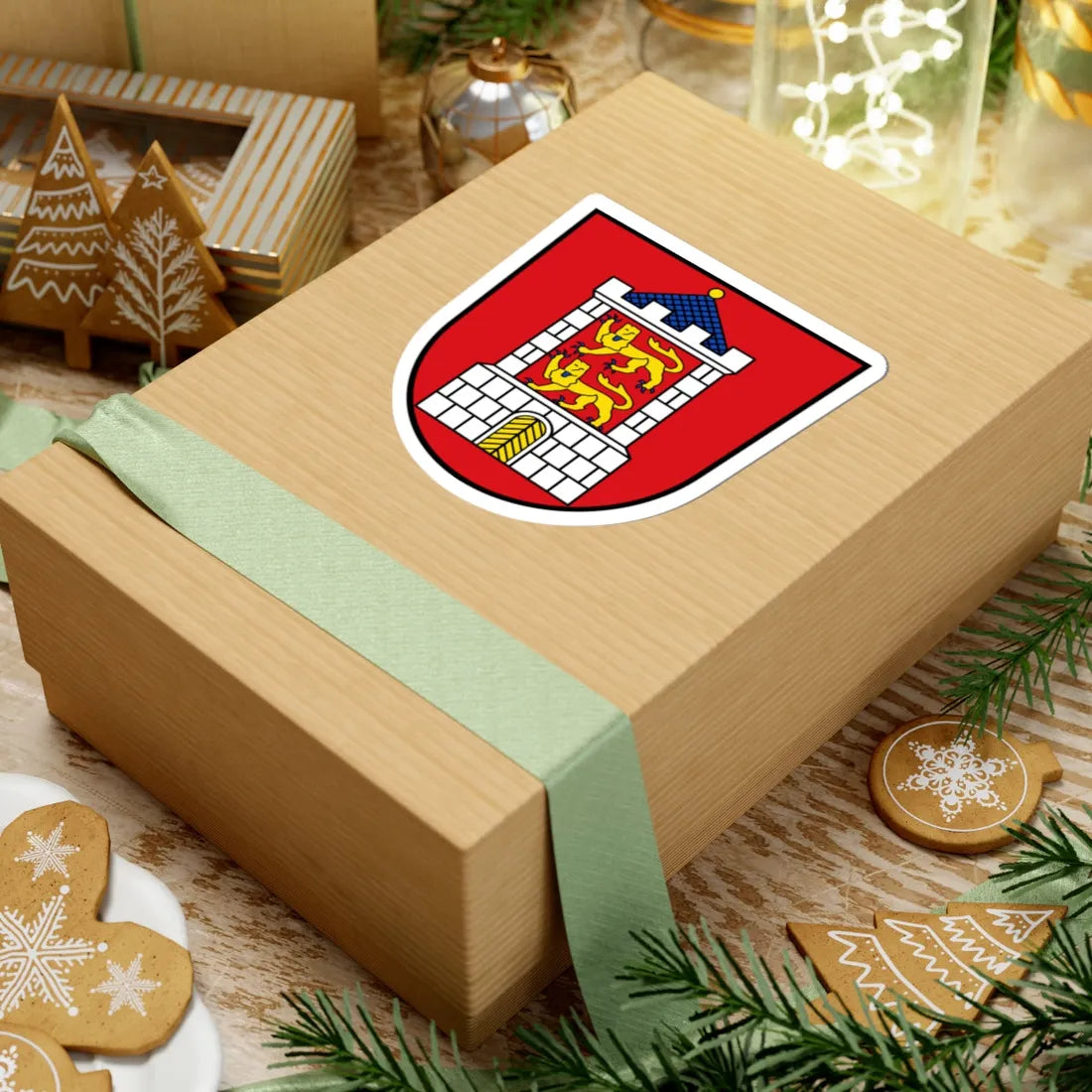 DEU Bad Camberg COA (Germany) (Coat of Arms) STICKER Vinyl Kiss-Cut Decal - The Sticker Space