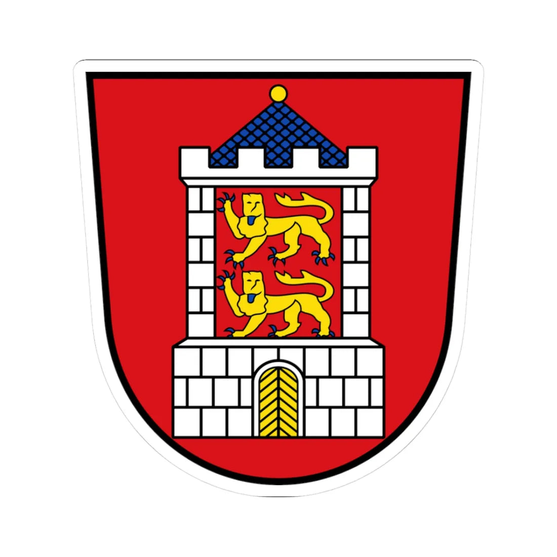 DEU Bad Camberg COA (Germany) (Coat of Arms) STICKER Vinyl Kiss-Cut Decal - The Sticker Space