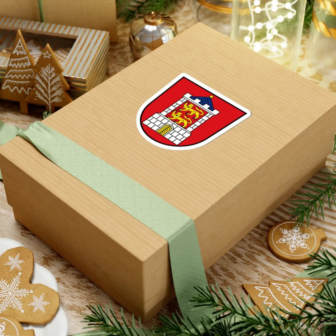 DEU Bad Camberg COA (Germany) (Coat of Arms) STICKER Vinyl Kiss-Cut Decal - The Sticker Space