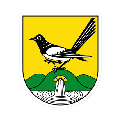 DEU Bad Elster COA (Germany) (Coat of Arms) STICKER Vinyl Kiss-Cut Decal 3 Inch White - The Sticker Space