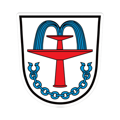 DEU Bad Füssing COA (Germany) (Coat of Arms) STICKER Vinyl Kiss-Cut Decal 3 Inch White - The Sticker Space