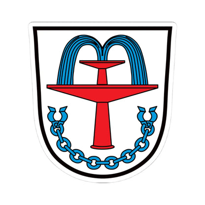 DEU Bad Füssing COA (Germany) (Coat of Arms) STICKER Vinyl Kiss-Cut Decal 4 Inch White - The Sticker Space