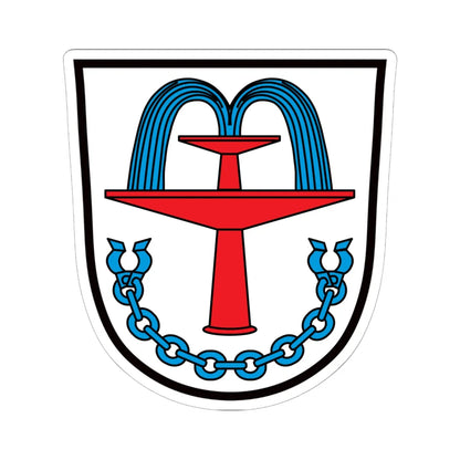 DEU Bad Füssing COA (Germany) (Coat of Arms) STICKER Vinyl Kiss-Cut Decal 6 Inch White - The Sticker Space