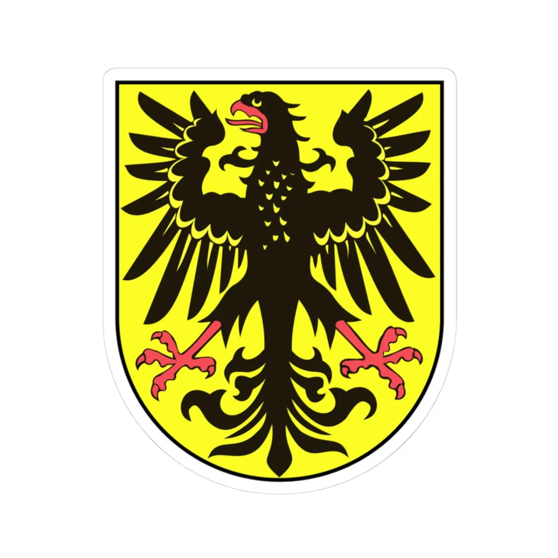 DEU Bad Gottleuba COA (Germany) (Coat of Arms) STICKER Vinyl Kiss-Cut Decal 3 Inch White - The Sticker Space