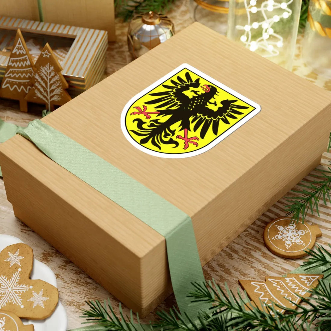 DEU Bad Gottleuba COA (Germany) (Coat of Arms) STICKER Vinyl Kiss-Cut Decal - The Sticker Space