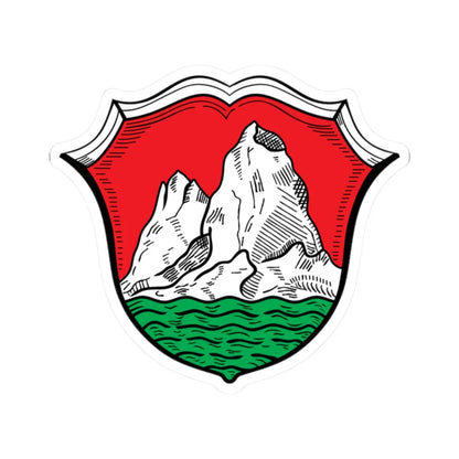 DEU Bad Griesbach COA (Germany) (Coat of Arms) STICKER Vinyl Kiss-Cut Decal 2 Inch White - The Sticker Space