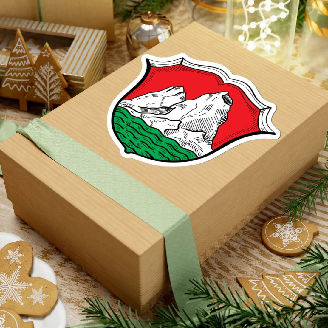 DEU Bad Griesbach COA (Germany) (Coat of Arms) STICKER Vinyl Kiss-Cut Decal - The Sticker Space