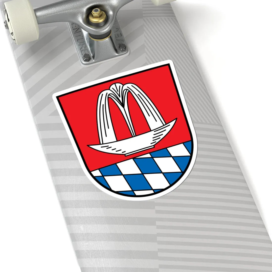 DEU Bad Heilbrunn COA (Germany) (Coat of Arms) STICKER Vinyl Kiss-Cut Decal - The Sticker Space