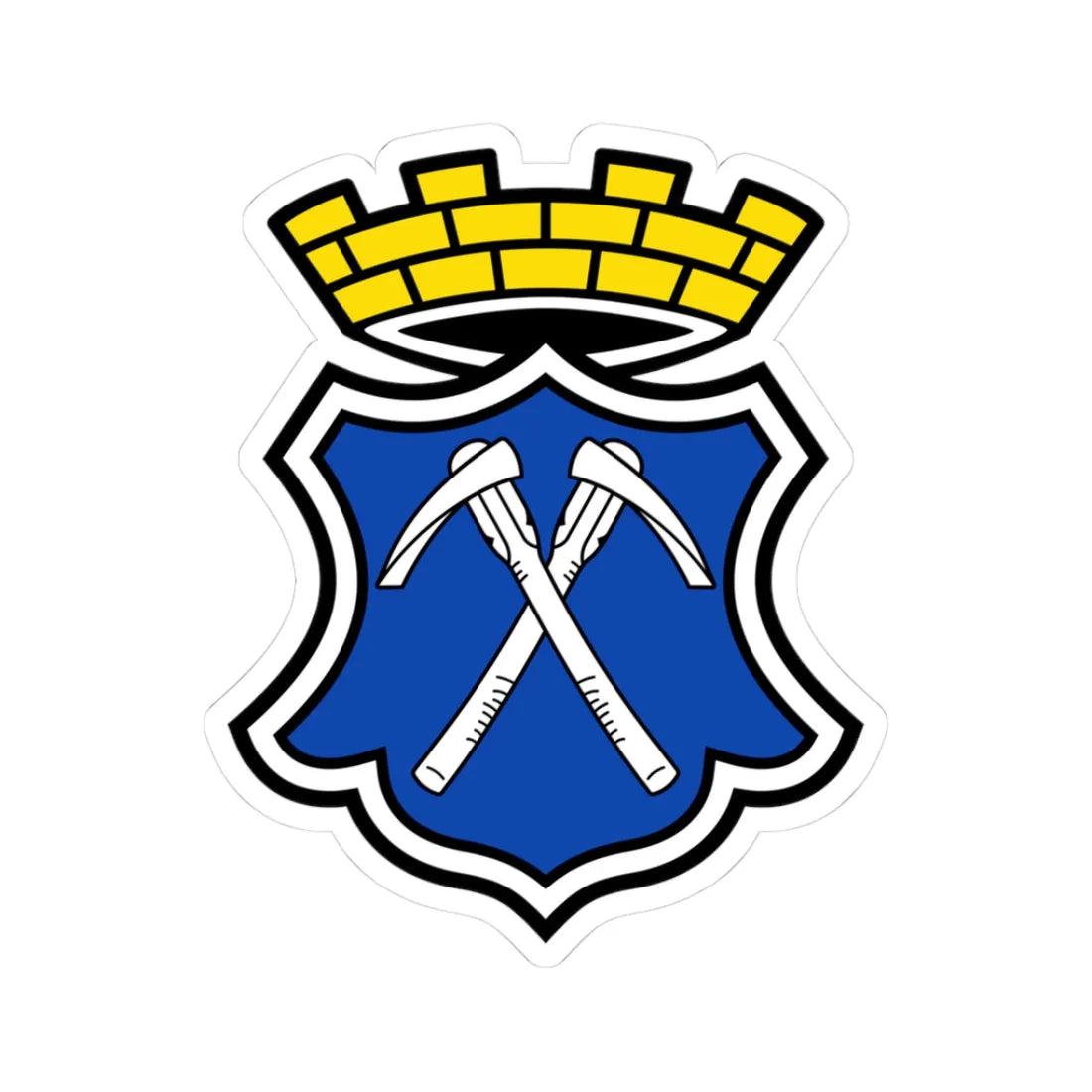 DEU Bad Homburg vor der Höhe COA (Germany) (Coat of Arms) STICKER Vinyl Kiss-Cut Decal 3 Inch White - The Sticker Space