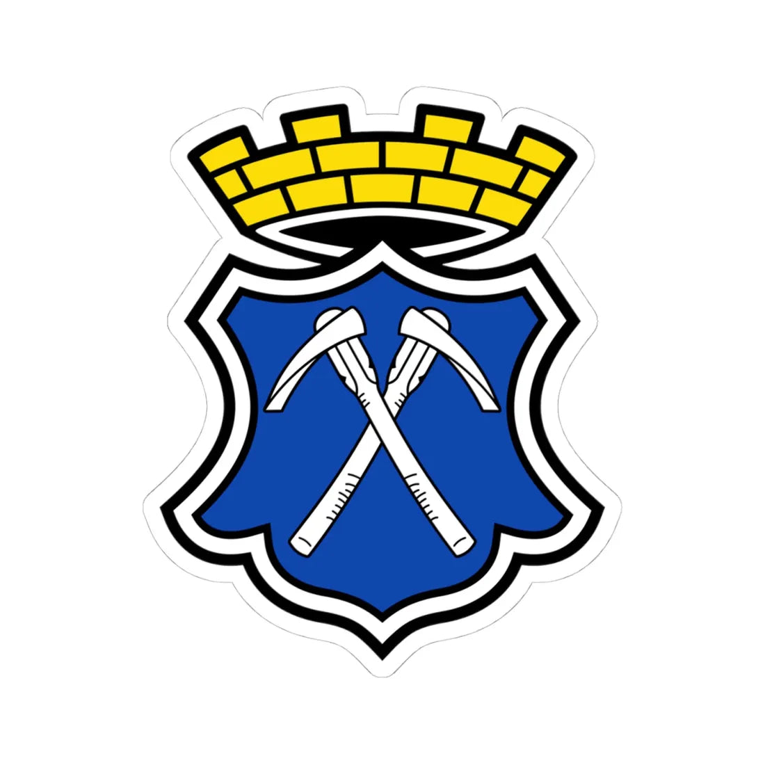 DEU Bad Homburg vor der Höhe COA (Germany) (Coat of Arms) STICKER Vinyl Kiss-Cut Decal 4 Inch White - The Sticker Space