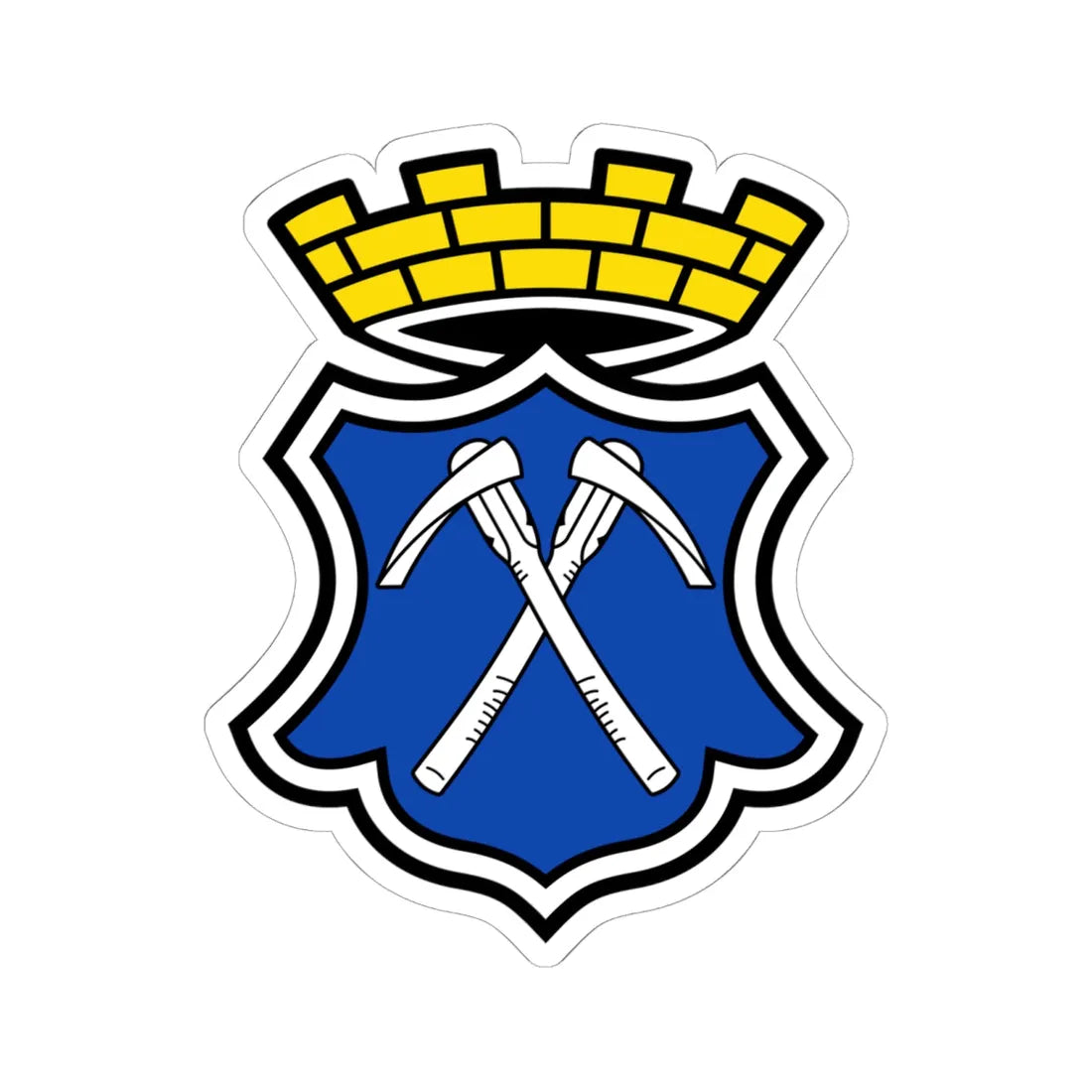 DEU Bad Homburg vor der Höhe COA (Germany) (Coat of Arms) STICKER Vinyl Kiss-Cut Decal 6 Inch White - The Sticker Space