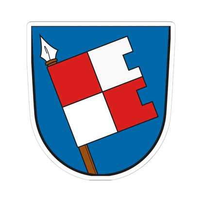 DEU Bad Königshofen COA (Germany) (Coat of Arms) STICKER Vinyl Kiss-Cut Decal 6 Inch White - The Sticker Space