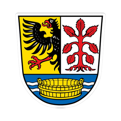 DEU Bad Kohlgrub COA (Germany) (Coat of Arms) STICKER Vinyl Kiss-Cut Decal 3 Inch White - The Sticker Space