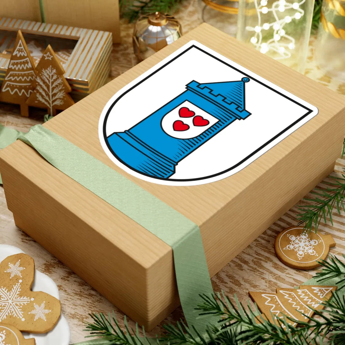 DEU Bad Liebenwerda COA (Germany) (Coat of Arms) STICKER Vinyl Kiss-Cut Decal - The Sticker Space