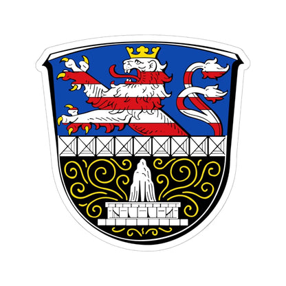 DEU Bad Nauheim COA (Germany) (Coat of Arms) STICKER Vinyl Kiss-Cut Decal 6 Inch White - The Sticker Space