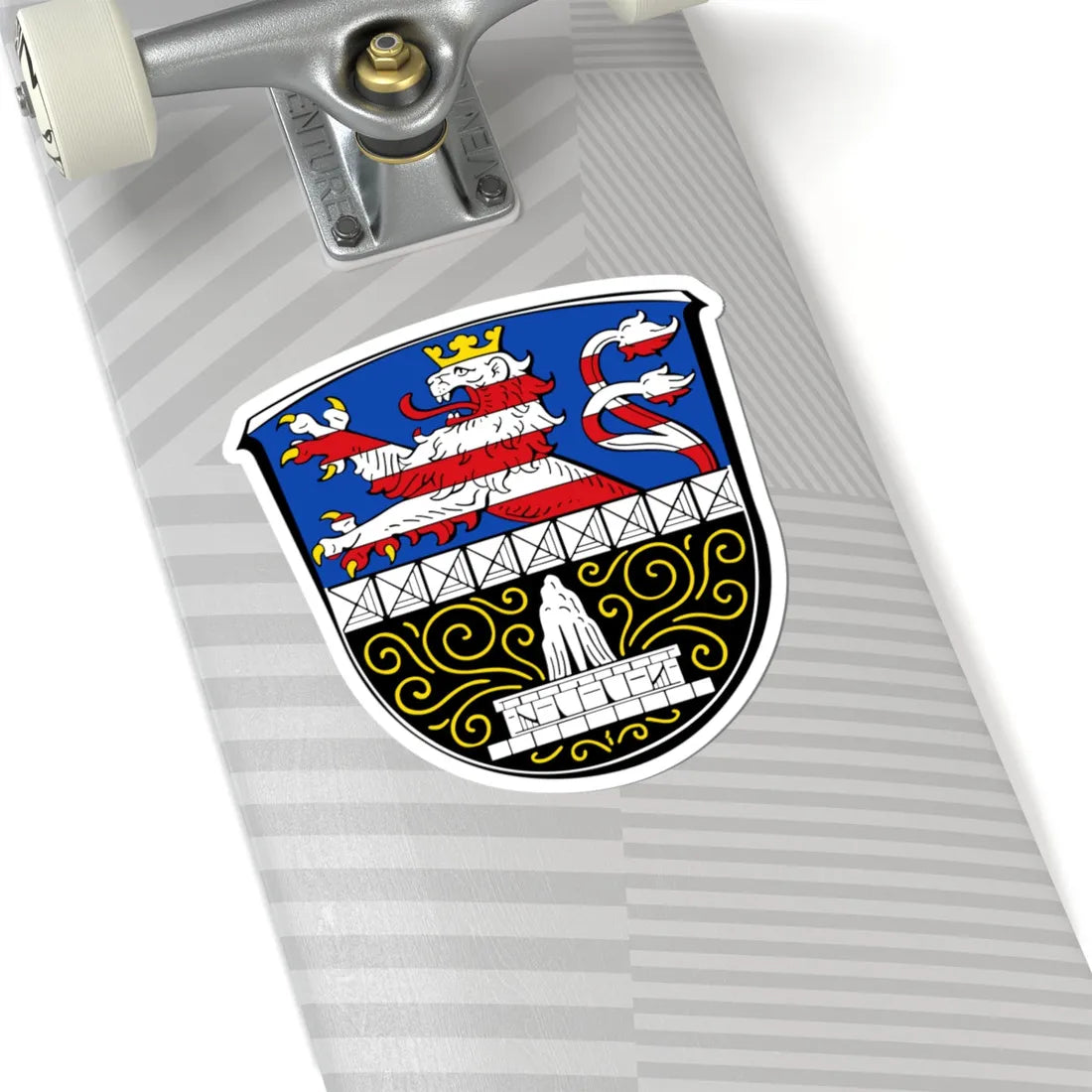 DEU Bad Nauheim COA (Germany) (Coat of Arms) STICKER Vinyl Kiss-Cut Decal - The Sticker Space