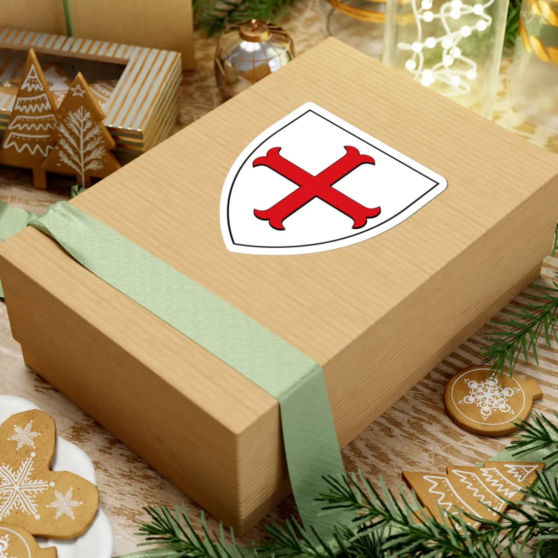 DEU Bad Pyrmont COA (Denmark) (Coat of Arms) STICKER Vinyl Kiss-Cut Decal - The Sticker Space