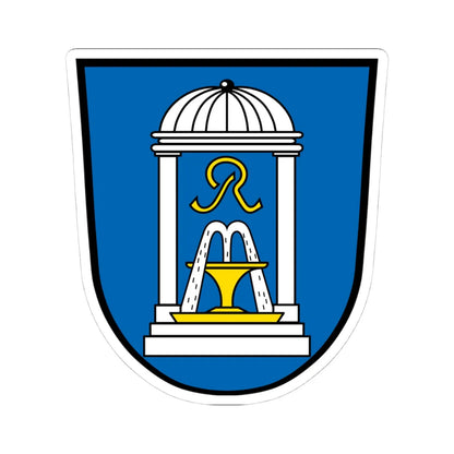 DEU Bad Steben COA (Germany) (Coat of Arms) STICKER Vinyl Kiss-Cut Decal 4 Inch White - The Sticker Space