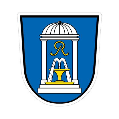 DEU Bad Steben COA (Germany) (Coat of Arms) STICKER Vinyl Kiss-Cut Decal 6 Inch White - The Sticker Space