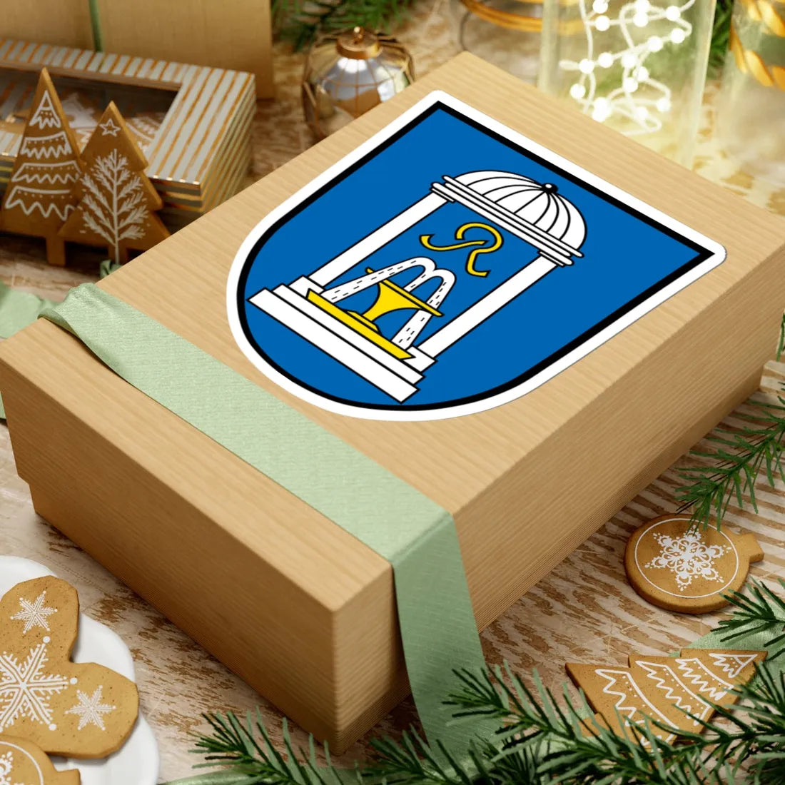 DEU Bad Steben COA (Germany) (Coat of Arms) STICKER Vinyl Kiss-Cut Decal - The Sticker Space